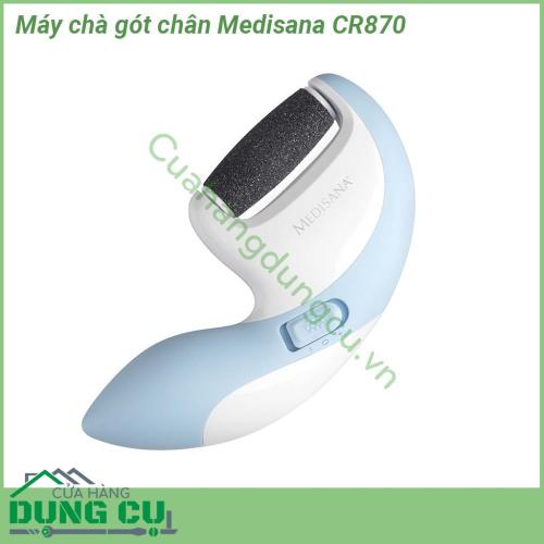 Máy chà gót chân Medisana CR870 có kiểu dáng vô cùng đẹp mắt hiện đại mang đến cảm giác sang trọng hài lòng cao nhất cho bạn  Các chi tiết được thiết kế tỉ mỉ cẩn thận thân máy bo tròn khá nhẵn nhụi và dễ cầm