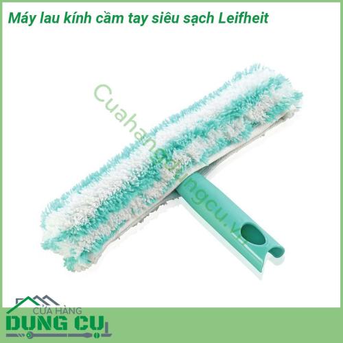 Máy lau kính cầm tay siêu sạch Leifheit giúp lau sạch một cách hữu hiệu nhất với cách sử dụng cực kỳ đơn giản  Cây lau kính Leifheit có tay cầm dài có thể thu gọn hoặc mở rộng tùy thuộc vào độ cao của cửa kính