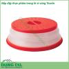 Nắp đậy thực phẩm trong lò vi sóng Tovolo được làm bằng nhựa và silicone an toàn không chứa BPA an toàn khi sử dụng trong lò vi sóng  Các lỗ nhỏ trên đỉnh nắp giúp hơi nước thoát ra ngoài lưu thông để ngăn ngừa sự tích tụ hơi nước