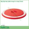 Nắp đậy thực phẩm trong lò vi sóng Tovolo được làm bằng nhựa và silicone an toàn không chứa BPA an toàn khi sử dụng trong lò vi sóng  Các lỗ nhỏ trên đỉnh nắp giúp hơi nước thoát ra ngoài lưu thông để ngăn ngừa sự tích tụ hơi nước