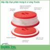 Nắp đậy thực phẩm trong lò vi sóng Tovolo được làm bằng nhựa và silicone an toàn không chứa BPA an toàn khi sử dụng trong lò vi sóng  Các lỗ nhỏ trên đỉnh nắp giúp hơi nước thoát ra ngoài lưu thông để ngăn ngừa sự tích tụ hơi nước