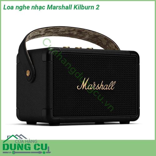 Loa nghe nhạc Marshall Kilburn 2 được thiết kế sang trọng cổ điển Sự kết hợp giữa da nhựa cao cấp và màn hình kim loại mang đến một tổng thể không chê vào đâu được Với trọng lượng 2 5kg cảm giác cầm rất chắc chắn thuận tiện cho bạn mang theo bất cứ đâu