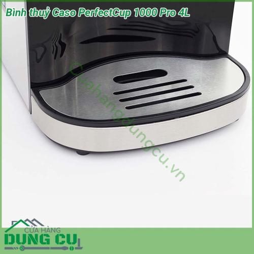 Bình thuỷ Caso PerfectCup 1000 Pro 4L được thiết kế dày dặn chắc chắn an toàn với kiểu dáng thời trang phù hợp với không gian những ngôi nhà hiện đại  Màn hình Led cảm ứng nhiệt độ được điều chỉnh với mức cài đặt khác nhau từ 70 đến 100°C