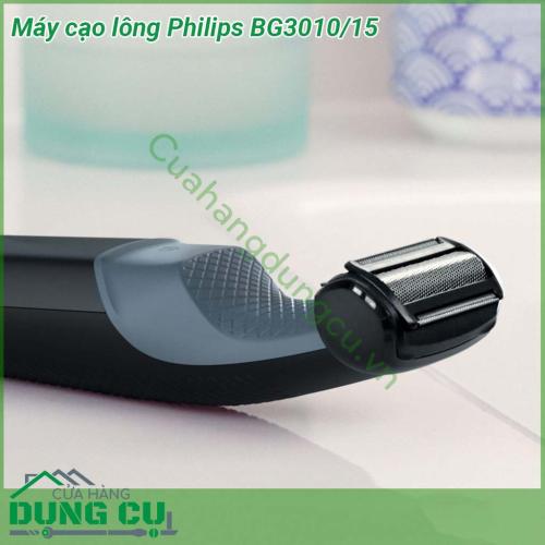 Máy cạo lông Philips BG3010 15 có trọng lượng nhẹ nhỏ gọn và được thiết kế nhẹ nhàng nhất có thể  Máy cạo lông được thiết kế cho cả điều kiện khô và ướt không thấm nước và có thể được sử dụng trong hoặc ngoài vòi hoa sen