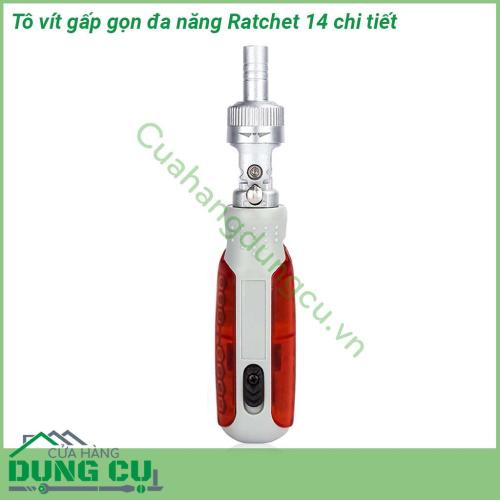 Bộ tuốc nơ vít đảo chiều 14 đầu vặn đa năng No2885 nhỏ gọn cứng cáp  chất liệu thép hợp kim không gỉ chắc chắn giúp tăng khả năng chống mài mòn chống gỉ sét Tay cầm được làm bằng nhựa ABS chống trượt thoải mái khi cầm đẹp và trang nhã