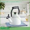 Ấm đun nước Le Creuset Demi 1 1 L được chế tạo từ thép carbon cao cấp Thiết kế có tính thẩm mỹ cao kiểu dáng cổ điển  Tay cầm cách nhiệt tốt  Còi báo hiệu khi nước đã sôi giúp bạn thoải mái làm việc khác trong khi chờ đợi ấm đun sôi nước