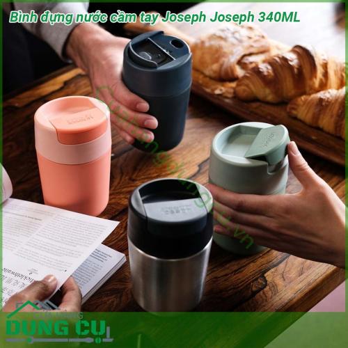 Bình đựng nước mini Joseph Joseph 340ML được làm bằng nhựa bền không chứa BPA an toàn có nắp lật chống rò rỉ khi đóng sẽ che hoàn toàn khu vực môi bạn tiếp xúc khi uống để bạn có thể thưởng thức đồ uống yêu thích của mình khi đang di chuyển  