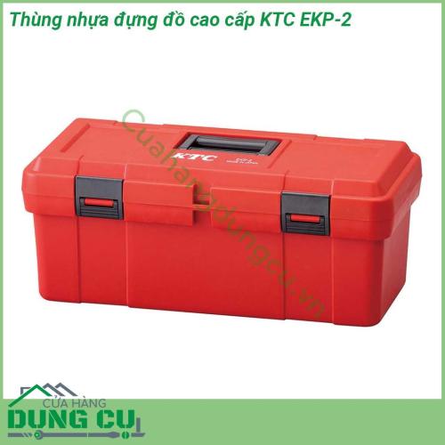 Thùng nhựa đựng đồ cao cấp KTC EKP-2 được làm bằng nhựa cao cấp cứng siêu siêu bền  Với thiết kế thông minh có thể tháo rời  quai xách tiện dụng cho việc mang theo mọi lúc 2 chốt khóa chắn chắn ngăn đựng đồ lớn đảm bảo cho việc bảo quản cất giữ sản phẩm