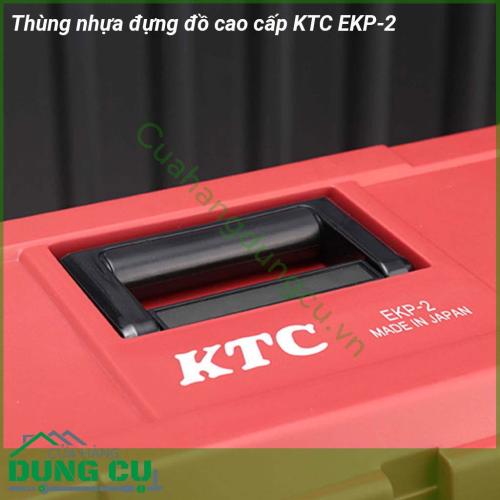 Thùng nhựa đựng đồ cao cấp KTC EKP-2 được làm bằng nhựa cao cấp cứng siêu siêu bền  Với thiết kế thông minh có thể tháo rời  quai xách tiện dụng cho việc mang theo mọi lúc 2 chốt khóa chắn chắn ngăn đựng đồ lớn đảm bảo cho việc bảo quản cất giữ sản phẩm