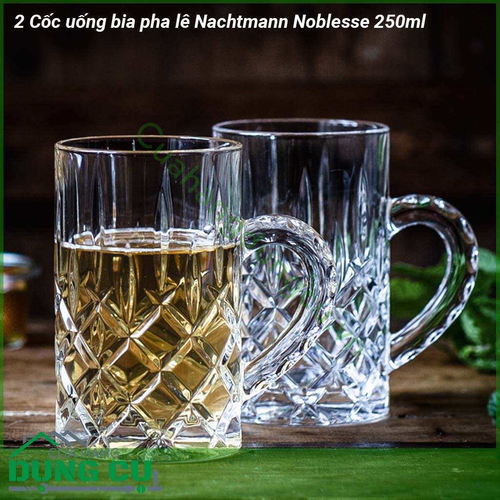 Cốc uống bia pha lê Nachtmann Noblesse, 2 cốc, 250ml