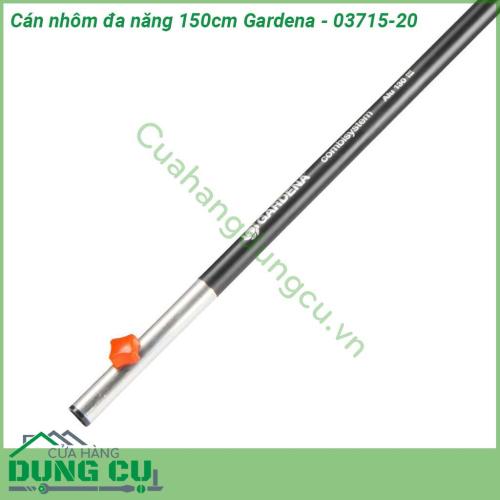 Cán nhôm đa năng 150cm Gardena - 03715-20 được làm từ nhôm chất lượng cao nhẹ mà chắc chắn sẽ nằm gọn trong bàn tay bạn Với cán nhôm Gardena bạn sẽ có thể kết hợp với các dụng cụ làm vườn Gardena khác để làm việc dễ dàng ở trên cao  