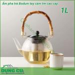Ấm pha trà Bodum tay cầm tre cao cấp