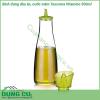 Bình đựng dầu ăn nước mắm Tescoma Vitamino 500ml được làm từ 100 thủy tinh Borosilicate cao cấp ổn định nhiệt độ tuyệt đối  Phễu bình là silicone rất chặt và khít nhưng lại mềm dẻo mở ra dễ dàng