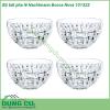 Bộ bát pha lê Nachtmann Bossa Nova 101322 với chất liệu là pha lê không chì đảm bảo sức khoẻ cầm nặng tay và sử dụng công nghệ chống vỡ xước và rạn nứt hiệu quả  Thiết kế theo ô cờ đan xen tạo cảm giác chắc chắn