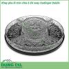Khay pha lê tròn chia ô đế xoay Godinger Dublin được làm từ pha lê trong suốt thuần khiết không bọt bong bóng độ chiết quang cao các họa tiết trang trí mài tỉ mỉ bền và đẹp có độ bền cao và sử dụng công nghệ chống vỡ xước và rạn nứt hiệu quả  