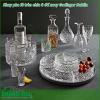 Khay pha lê tròn chia ô đế xoay Godinger Dublin được làm từ pha lê trong suốt thuần khiết không bọt bong bóng độ chiết quang cao các họa tiết trang trí mài tỉ mỉ bền và đẹp có độ bền cao và sử dụng công nghệ chống vỡ xước và rạn nứt hiệu quả  