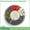 Khay pha lê tròn chia ô đế xoay Godinger Dublin được làm từ pha lê trong suốt thuần khiết không bọt bong bóng độ chiết quang cao các họa tiết trang trí mài tỉ mỉ bền và đẹp có độ bền cao và sử dụng công nghệ chống vỡ xước và rạn nứt hiệu quả  