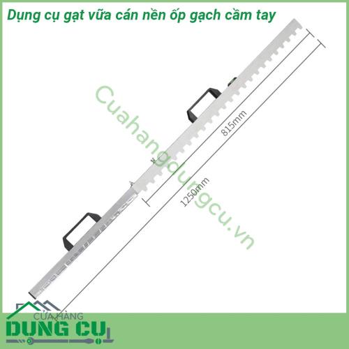 Dụng cụ gạt vữa cán nền ốp gạch cầm tay được thiết kế thông minh sáng tạo dễ dàng mang theo Dụng cụ giúp lát gạch nền dễ dàng với gạch lát tối đa 80cm Sản phẩm có Nivo lấy thăng bằng giúp lát gạch phẳng hoặc tạo dốc dễ dàng