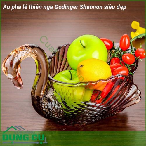 Âu pha lê thiên nga Godinger Shannon siêu đẹp được thiết kế đặc biệt với hình một con thiên nga tuyệt đẹp  thuần khiết với chất liệu pha lê không chì có độ bền cao sử dụng công nghệ chống vỡ xước và rạn nứt hiệu quả  