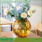 Lọ hoa pha lê trang trí màu Egermann