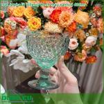 Set ly pha lê Villeroy Boch màu xanh lá 400ml