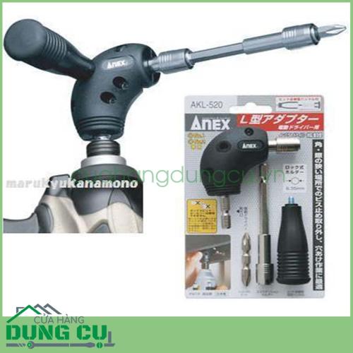 Bộ đầu chuyển hướng mũi vít chữ L Anex Nhật Bản AKL-520