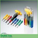 Bộ tô vít đa năng 8 chi tiết No.5700 Anex có tay cầm chữ T