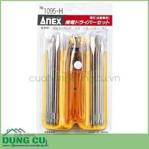 Bộ bút thử điện điện áp cao 6 mũi No.1095-H Anex Nhật Bản