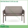 Ghế Net Bench 2 chỗ cao cấp nhập khẩu Ý được làm từ Polypropylene sợi thủy tinh với phụ gia chống tia UV  Thiết kế thanh lịch hđược trang trí bằng hoa văn đục lỗ chân đế chống trượt  có thể xếp chồng lên nhau để lưu trữ nhỏ gọn