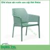 Ghế nhựa sân vườn cao cấp Net Relax được làm bằng chất liệu nhựa Polypropylene sợi thuỷ tinh với phụ gia chống tia UV có khả năng chịu nhiệt nắng mưa và thời tiết khắc nghiệt cực kỳ tốt rất thân thiện với môi trường và an toàn cho người sử dụng