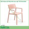 Ghế nhựa sợi thủy tinh cao cấp Trill Armchair có tay vịn được đúc nguyên khối bằng chất liệu Polypropylene với phụ gia chống tia UV và có thể tái chế nên rất thân thiện với môi trường an toàn cho người sử dụng