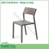 Ghế Trill Bistrot - Made in Italy là sự lựa chọn đầy phong cách cho bất kỳ không gian sống ngoài trời nào  Chiếc ghế không tay vịn này được làm bằng nhựa sợi thủy tinh đơn sắc có nhiều màu cho bạn lựa chọn có khả năng chống tia cực tím và thậm chí có thể tái chế