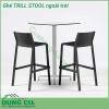 Ghế TRILL STOOL ngoài trời thiết kế hiện đại cùng gam màu sắc sang trọng của Ý làm nổi bật không gian bài trí Chất liệu sợi thủy tinh và polypropylene được xử lý chống tia cực tím Đúc nguyên khối từ các hạt nhựa nguyên sinh  