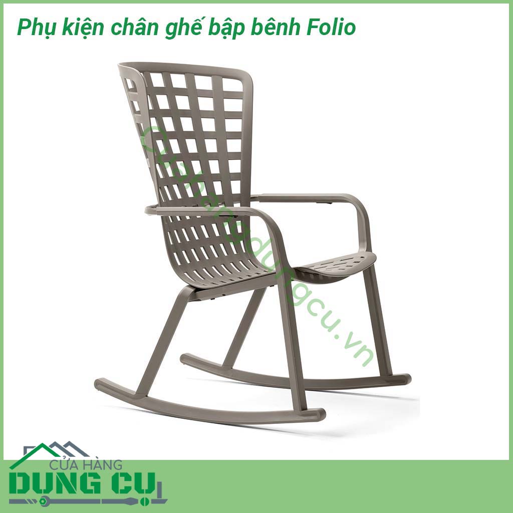 Phụ kiện chân ghế bập bênh Folio bộ 2 thanh chạy cong làm bằng polypropylene chất lượng cao được bắt vít đơn giản vào chân ghế  Đảm bảo thư giãn tuyệt đối