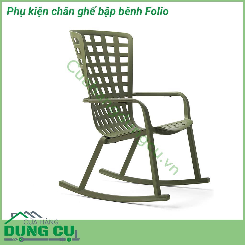 Phụ kiện chân ghế bập bênh Folio bộ 2 thanh chạy cong làm bằng polypropylene chất lượng cao được bắt vít đơn giản vào chân ghế  Đảm bảo thư giãn tuyệt đối