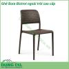 Ghế Bora Bistrot ngoài trời cao cấp làm từ nhựa polypropylene sợi thủy tinh có màu đồng nhất với các chất phụ gia UV  Kết thúc mờ  Với chân chống trượt  Nhựa có thể tái chế B ora Bistrot có nhiều màu sắc khác nhau và được trang bị chân chống trượt có thể xếp chồng lên nhau