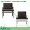 Ghế Armchair Aria kết hợp đệm ghế cao cấp được làm từ chất liệu khung nhựa Polypropylene cao cấp pha sợi thủy tinh chống tia UV được kết hợp với tựa ghế bọc vải acrylic giúp cho sản phẩm chịu được tác động từ yếu tố môi trường và thời tiết