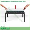 Bàn ngoài trời mặt kính Komodo Tavolino Vetro được làm từ chất liệu Polypropylene pha sợi thủy tinh cao cấp được xử lý tia UV chịu được thời tiết mưa nắng khắc nghiệt Rất thích hợp với sân vườn ngoài trời