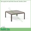 Bàn ngoài trời mặt kính Komodo Tavolino Vetro được làm từ chất liệu Polypropylene pha sợi thủy tinh cao cấp được xử lý tia UV chịu được thời tiết mưa nắng khắc nghiệt Rất thích hợp với sân vườn ngoài trời