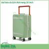 Vali kéo du lịch thời trang 20 inch chịu lực tốt chống trầy màu sắc trẻ trung nhựa ABS siêu nhẹ và siêu bền đáp ứng đầy đủ nhu cầu sử dụng của người dùng  Ngăn chứa đồ thông minh dễ dàng phân tách đồ đạc Bánh xe kép xoay 360 độ linh hoạt di chuyển mọi địa hình