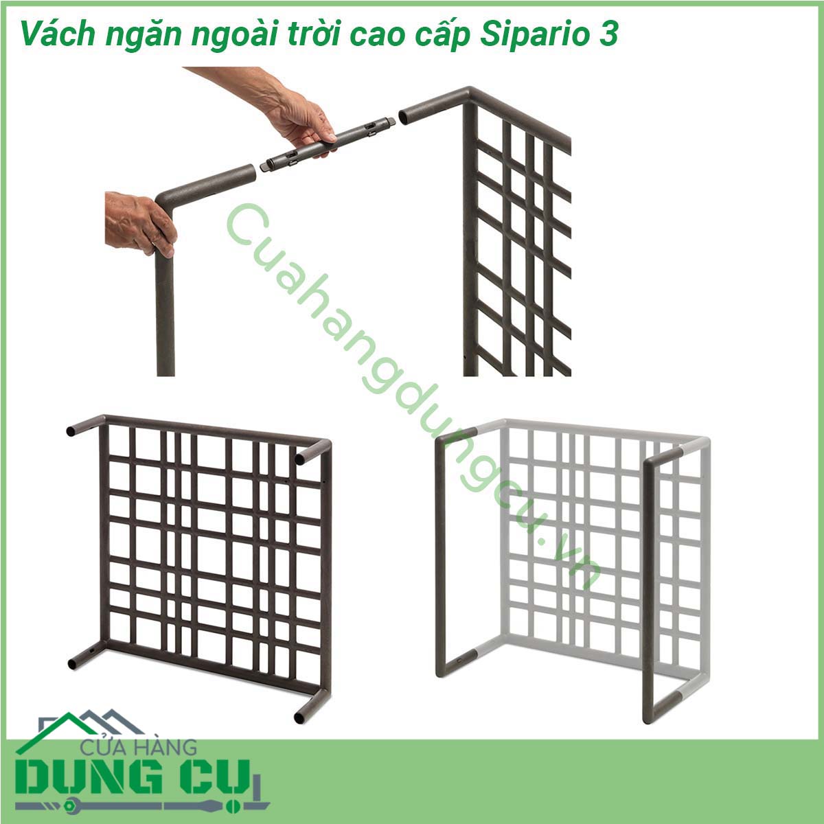 Vách ngăn ngoài trời cao cấp Sipario 3 là một hệ thống vách ngăn mô-đun để sử dụng ngoài trời làm bằng nhựa tái sinh với chậu cây tự tưới  Với thiết kế lưới bất đối xứng các mô-đun cho phép bạn tạo các bố cục tuyến tính phân chia và cong giúp bạn có thể phân chia không gian một cách dễ dàng