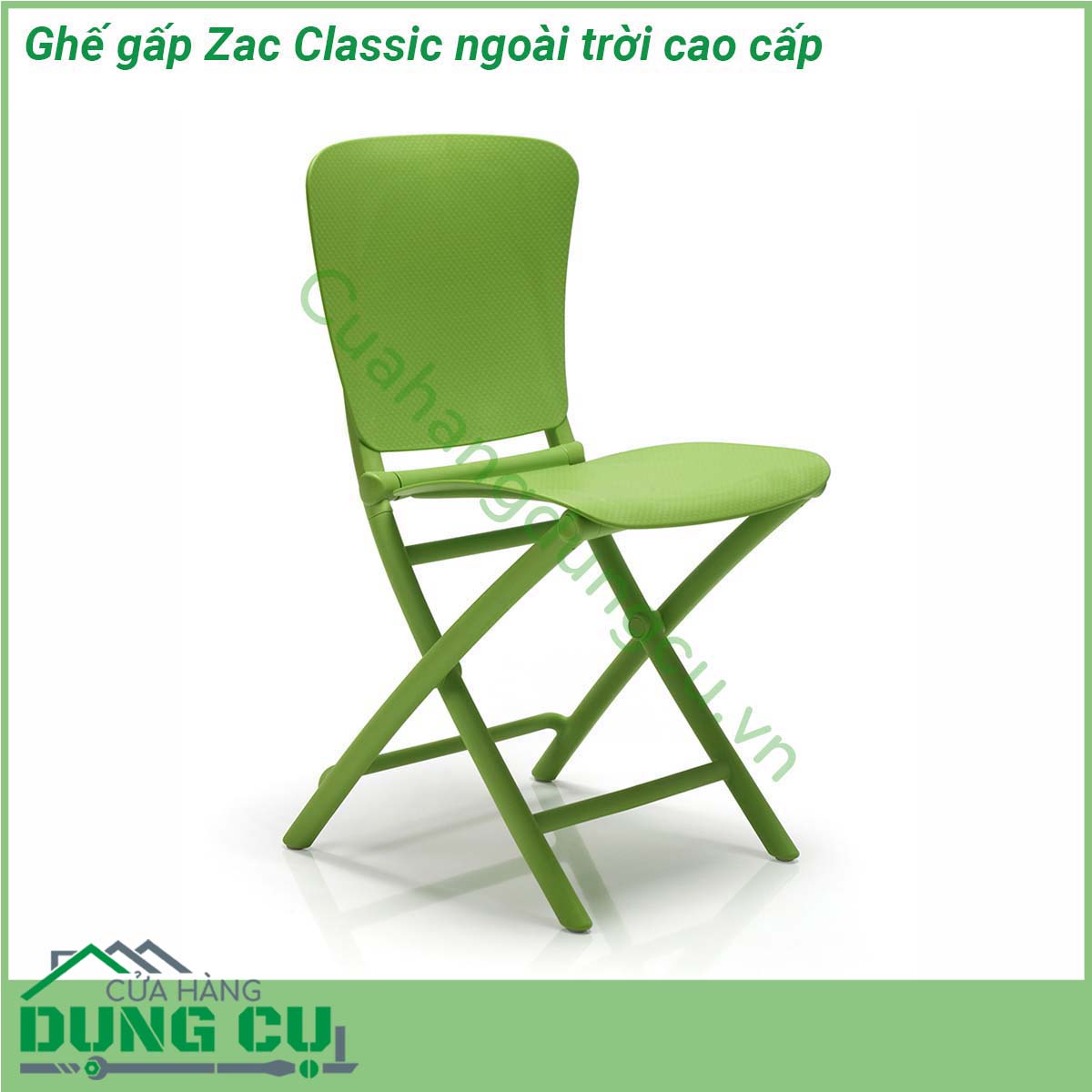 Ghế gấp Zac Classic ngoài trời cao cấp nhỏ gọn có thể gấp dẹt sợi thủy tinh không có tay vịn nhẹ dễ dàng gấp gọn và mang theo những chuyến picnic cắm trại  Phiên bản ZAC Classic có họa tiết chấm bi phẳng tạo hiệu ứng thẩm mỹ dễ chịu