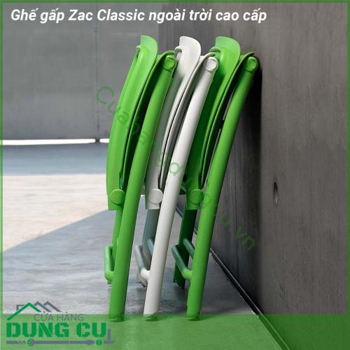 Ghế gấp Zac Classic ngoài trời cao cấp nhỏ gọn có thể gấp dẹt sợi thủy tinh không có tay vịn nhẹ dễ dàng gấp gọn và mang theo những chuyến picnic cắm trại  Phiên bản ZAC Classic có họa tiết chấm bi phẳng tạo hiệu ứng thẩm mỹ dễ chịu