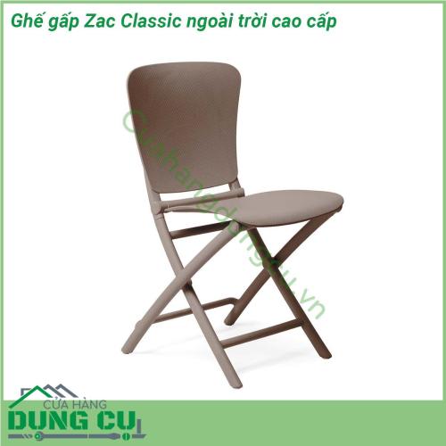 Ghế gấp Zac Classic ngoài trời cao cấp nhỏ gọn có thể gấp dẹt sợi thủy tinh không có tay vịn nhẹ dễ dàng gấp gọn và mang theo những chuyến picnic cắm trại  Phiên bản ZAC Classic có họa tiết chấm bi phẳng tạo hiệu ứng thẩm mỹ dễ chịu