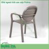 Ghế ngoài trời cao cấp Palma được làm từ chất liệu Polypropylene pha sợi thủy tinh cao cấp được xử lý tia UV chịu được thời tiết mưa nắng khắc nghiệt thích hợp với sân vườn ngoài trời