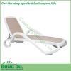 Ghế tắm nắng ngoài trời Sunloungers Alfa với khung được làm từ các hạt nhựa ABS nguyên sinh có độ cứng cao chống ăn mòn cách điện và không thấm nước Độ bền cao  mặt ghế bằng vải sợi cao cấp không thấm nước không ẩm mốc khó phai màu bền đẹp sau thời gian dài sử dụng