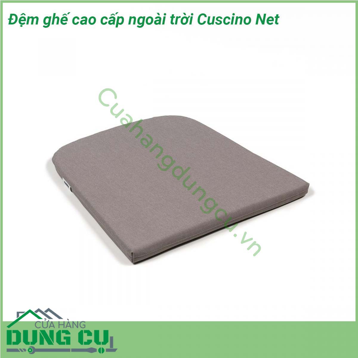 Đệm ghế cao cấp ngoài trời Cuscino Net được làm từ 100 sợi nhuộm acrylic độ bền cao tạo sự sang trọng tinh tế dễ kết hợp trang trí dễ vệ sinh và không bao giờ phải lo đến chuyện lỗi mốt