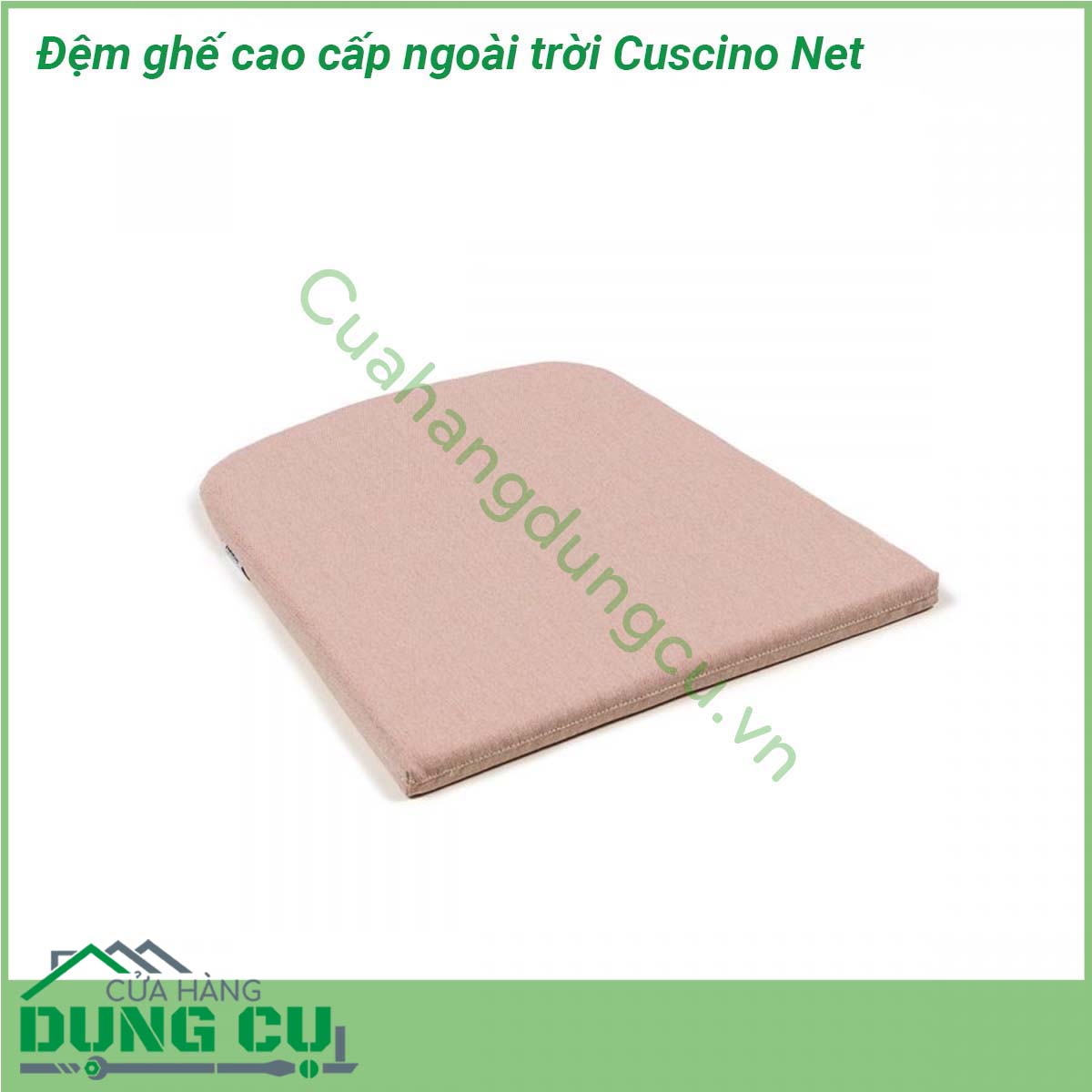 Đệm ghế cao cấp ngoài trời Cuscino Net được làm từ 100 sợi nhuộm acrylic độ bền cao tạo sự sang trọng tinh tế dễ kết hợp trang trí dễ vệ sinh và không bao giờ phải lo đến chuyện lỗi mốt