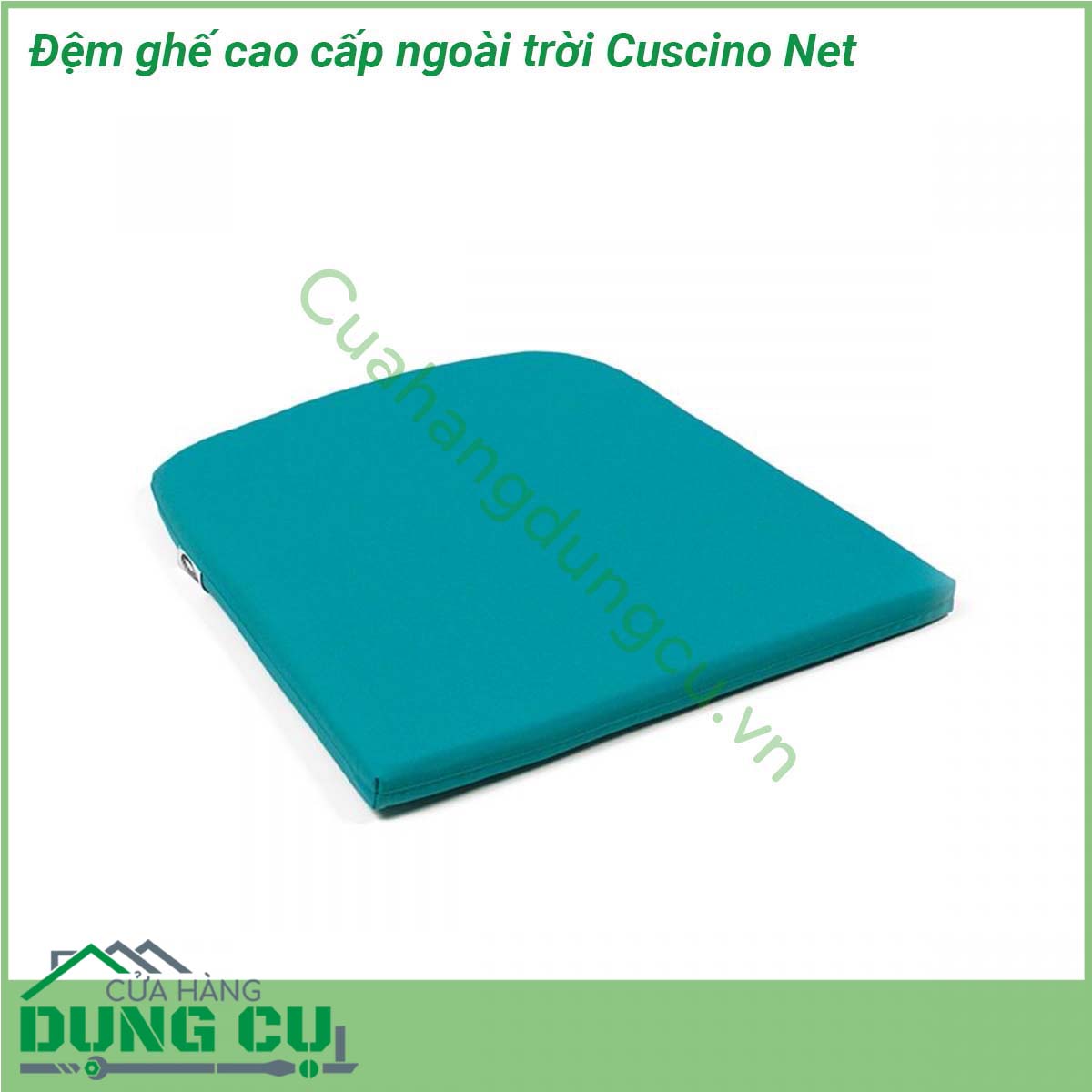 Đệm ghế cao cấp ngoài trời Cuscino Net được làm từ 100 sợi nhuộm acrylic độ bền cao tạo sự sang trọng tinh tế dễ kết hợp trang trí dễ vệ sinh và không bao giờ phải lo đến chuyện lỗi mốt