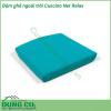 Đệm ghế ngoài trời Cuscino Net Relax được làm từ 100 sợi nhuộm acrylic Đã xử lý chống bám bụi bẩn và chống nấm mốc Độ bền màu dưới ánh sáng đạt 5 8 Có thể tháo bỏ bọc nhờ khóa kéo